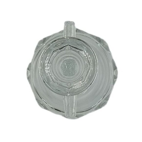 Vintage Crucifix Clear and Frosted Glass Candle Holder Jesus Christ on Cross INR - Picture 7 of 9